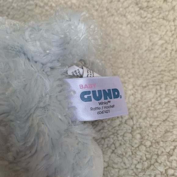 GUND 8 inch Winky Plush Lamb Rattle Stuffed Animal Toy - Picture 3 of 5